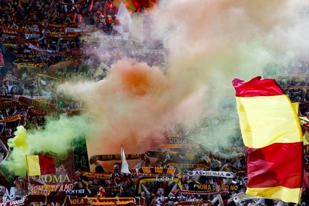 May 31, 2023, ROME, ITALY: AS Roma supporters reacts as they watch on maxi-screens the broadcasting of the UEFA Europa League final between Sevilla FC and AS Roma at the Olimpico Stadium in Rome, Italy, 31 May 2023. ANSA FABIO FRUSTACI ROME ITALY - ZUMAa110 20230531_zaf_a110_027 Copyright: xFabioxFrustacix