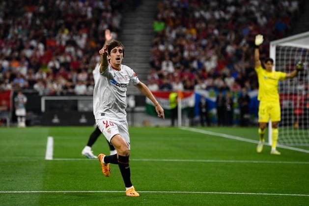 UEFA Europa League Final 2023: Sevilla vs Roma Bryan Gil in action during UEFA Europa League Final 2023: Sevilla vs Roma, disputed on Puskas Arena, Budapest, 31 May 2023 Budapest Puskas Arena Hungary Copyright: xAncaxTepeix