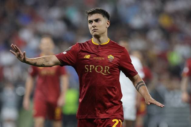 Paulo Dybala of AS Roma during the Europa League Final between Sevilla FC and AS Roma at Puskas Arena stadium in Budapest (Hungary), May 31st, 2023. cesarexpurini