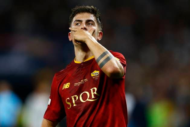 HUN: Sevilla FC-AC Roma. UEFA Europa League Final Paulo Dybala of AS Roma celebrates after scoring the 0-1 during the UEFA Europa League match, Final between Sevilla FC and AC Roma played at Puskas Arena Stadium on May 31, 2023 in Budapest, Hungary. kpng Copyright: xAntonioxPozox xPRESSINx AP_230531_068