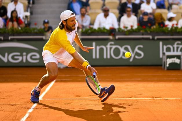 Lucas Pouille (Fra) TENNIS : Roland Garros 2023 - Paris - 31 05 2023 JBAutissier Panoramic 