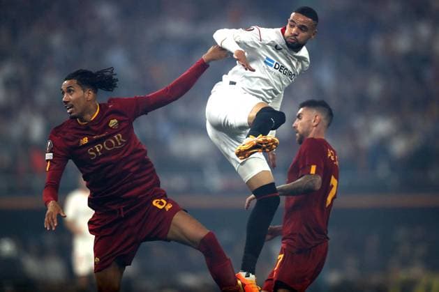 Budapest, Hungary: 31.05.2023: in action during the Final UEFA Europa League 2023 match between Sevilla FC vs AS Roma at Puskas Arena of Budapest in Hungary  Copyright: xmarcoxiacobuccix xipa-agency.netx xmarcoxiacobuccix 0 IPA_IPA38350889