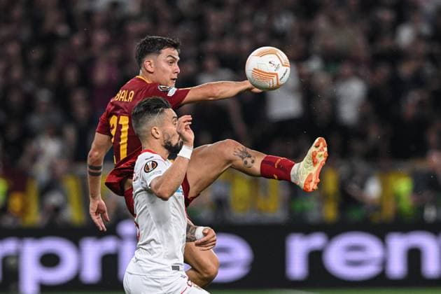 Paulo Dybala (21 Roma) during the UEFA Europa League final 2023 between Sevilla and Roma at Puskas Arena in Budapest, Hungary Soccer (Cristiano Mazzi SPP) Copyright: xCristianoxMazzix xSPPx spp-en-CrMaSp-CM1_3803