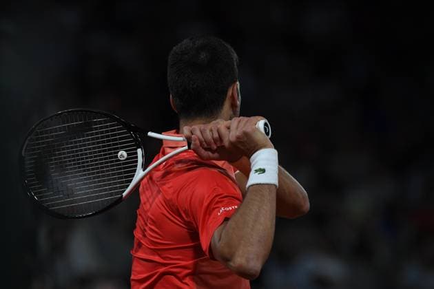 Tennis : Roland Garros 2023 - France - Novak Djokovic - Serbie Tennis : Roland Garros 2023 - France - 31 05 23 ChrysleneCaillaud Panoramic 