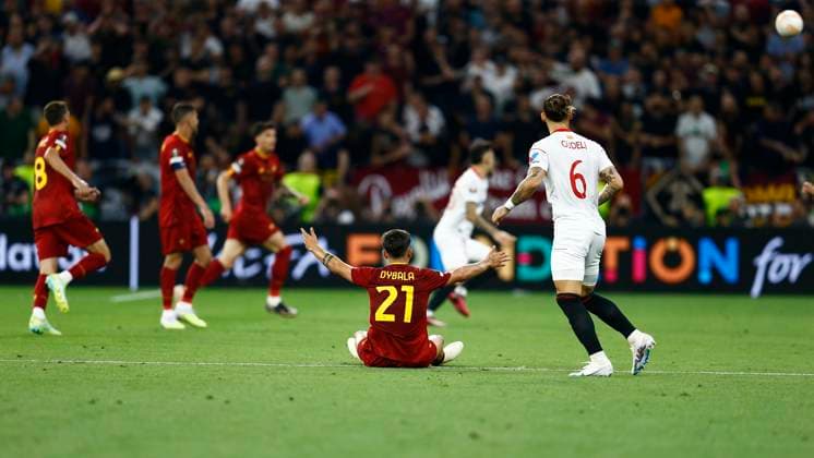HUN: Sevilla FC-AC Roma. UEFA Europa League Final Paulo Dybala of AS Roma during the UEFA Europa League match, Final between Sevilla FC and AC Roma played at Puskas Arena Stadium on May 31, 2023 in Budapest, Hungary. kpng Copyright: xAntonioxPozox xPRESSINx AP_230531_104