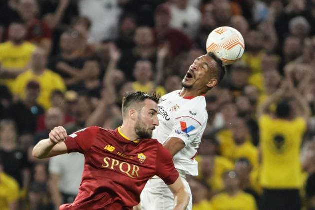 SOCCER - UEFA EL, Sevilla vs Roma BUDAPEST,HUNGARY,31.MAY.23 - SOCCER - UEFA Europa League, final, FC Sevilla vs AS Roma. Image shows Fernando (Sevilla).  GEPAxpictures xCsabaxDoemoetoer