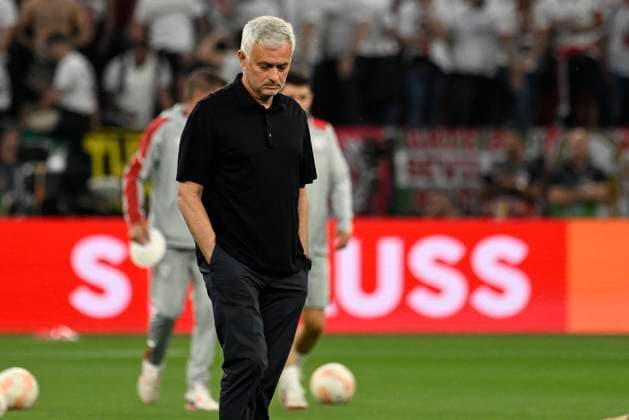 IPP20230531 Football - soccer: UEFA Europa League 2022 2023, Final, Sevilla FC - A.S. Roma, Jose Mourinho allenatore della Roma prima del match (Verwendung nur in Deutschland - GERMANY ONLY) *** IPP20230531 Football soccer UEFA Europa League 2022 2023, Final, Sevilla FC A S Roma, Jose Mourinho allenatore della Roma prima del match Use only in Germany GERMANY ONLY 