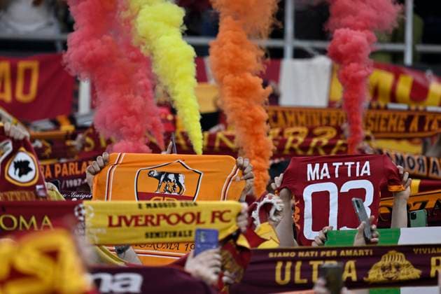 IPP20230531 Football - soccer: UEFA Europa League 2022 2023, Final, Sevilla FC - A.S. Roma, tifosi roma (Verwendung nur in Deutschland - GERMANY ONLY) *** IPP20230531 Football soccer UEFA Europa League 2022 2023, Final, Sevilla FC A S Roma, tifosi roma use only in Germany GERMANY ONLY 