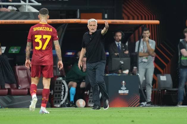 Jose Mourinho Head Coach of AS Roma during the UEFA Europa League Final match between Sevilla FC and AS Roma at Puskas Arena, Budapest, Hungary on 31 May 2023. Photo by Giuseppe Maffia. Budapest Puskas Arena Budapest Hungary Copyright: xGiuseppexMaffiax SP24-666-033
