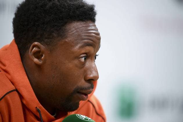 Gael Monfils (Fra) en conference de presse pour annoncer son forfait suite a des douleurs a un poignee TENNIS : Conference de presse - Roland Garros 2023 - Paris - 31 05 2023 JBAutissier Panoramic 