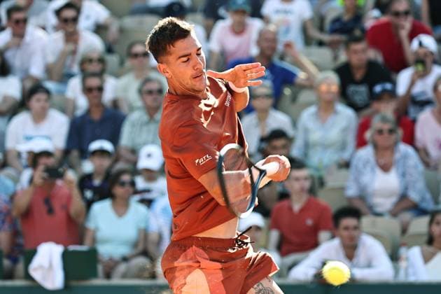 Thanasi Kokkinakis, AUS, during second round of 2023 French Open at Roland Garros, Paris, 31 05 2023