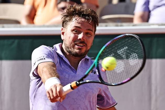Stanislas Wawrinka, SUI, during second round of 2023 French Open at Roland Garros, Paris, 31 05 2023