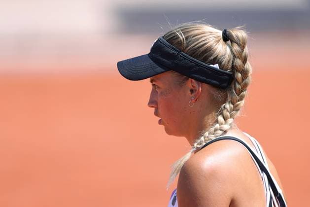 Yulia Putintseva, KAZ, during second round of 2023 French Open at Roland Garros, Paris, 31 05 2023