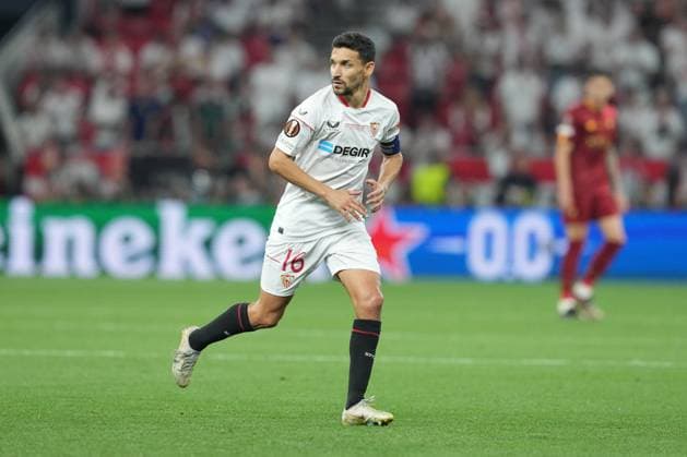 Jesus Navas of Sevilla FC during the UEFA Europa League Final match between Sevilla FC and AS Roma at Puskas Arena, Budapest, Hungary on 31 May 2023. Photo by Giuseppe Maffia. Budapest Puskas Arena Budapest Hungary Copyright: xGiuseppexMaffiax SP24-666-062