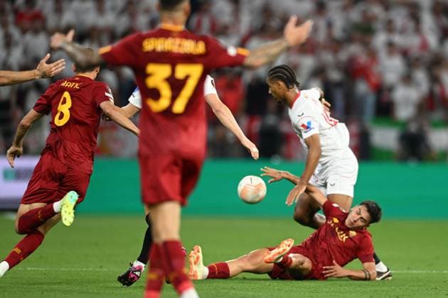 during the UEFAEuropa League Final match between Sevilla 5-2 (d.c.r.) Roma at Puskas Arena on May 31, 2023 in Budapest, Hungary. Noxthirdxpartyxsales  (220129166)