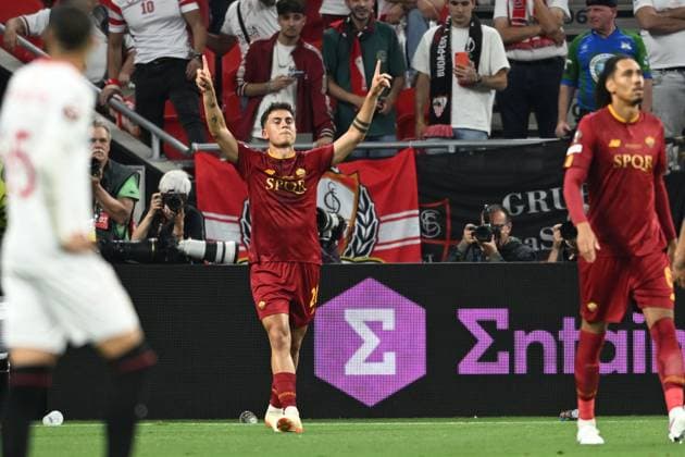 Paulo Dybala (Roma) during the UEFAEuropa League Final match between Sevilla 5-2 (d.c.r.) Roma at Puskas Arena on May 31, 2023 in Budapest, Hungary. Noxthirdxpartyxsales  (220129235)