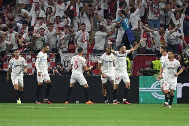 Lucas Ocampos (Sevilla FC) during the UEFAEuropa League Final match between Sevilla 5-2 (d.c.r.) Roma at Puskas Arena on May 31, 2023 in Budapest, Hungary. Noxthirdxpartyxsales  (220129387)
