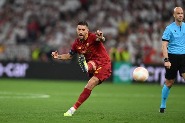 Lorenzo Pellegrini (Roma) during the UEFAEuropa League Final match between Sevilla 5-2 (d.c.r.) Roma at Puskas Arena on May 31, 2023 in Budapest, Hungary. Noxthirdxpartyxsales  (220129436)