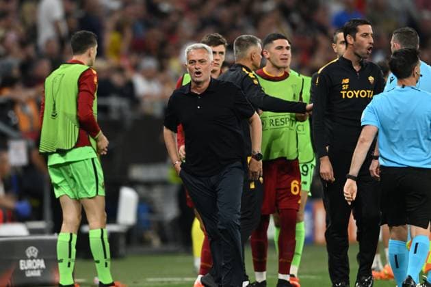 Jose Mourinho Coach (Roma) during the UEFAEuropa League Final match between Sevilla 5-2 (d.c.r.) Roma at Puskas Arena on May 31, 2023 in Budapest, Hungary. Noxthirdxpartyxsales  (220129550)