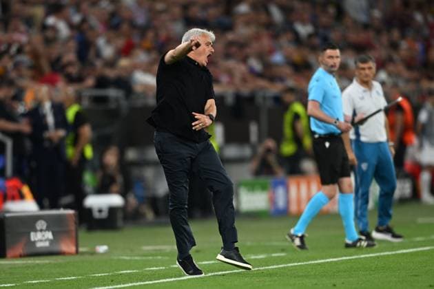 Jose Mourinho Coach (Roma) during the UEFAEuropa League Final match between Sevilla 5-2 (d.c.r.) Roma at Puskas Arena on May 31, 2023 in Budapest, Hungary. Noxthirdxpartyxsales  (220129645)