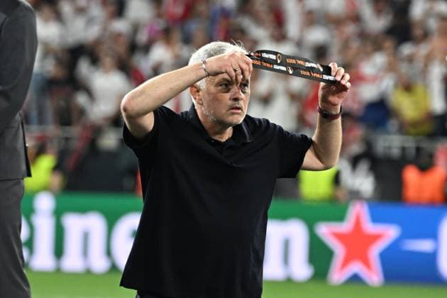 Jose Mourinho Coach (Roma) during the UEFAEuropa League Final match between Sevilla 5-2 (d.c.r.) Roma at Puskas Arena on May 31, 2023 in Budapest, Hungary. Noxthirdxpartyxsales  (220130227)