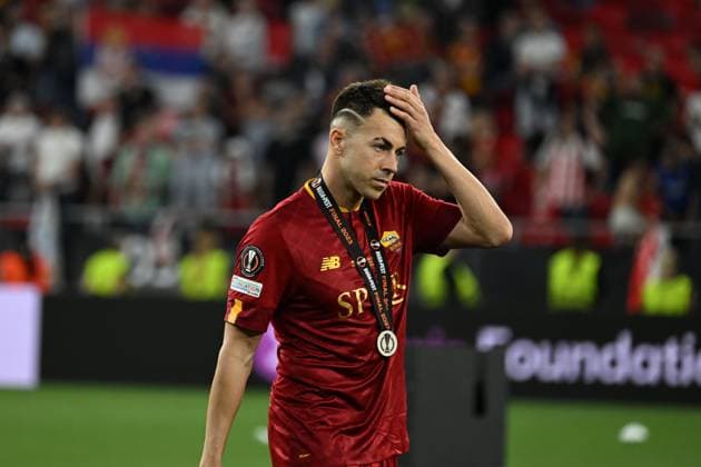 Stephan El Shaarawy (Roma) during the UEFAEuropa League Final match between Sevilla 5-2 (d.c.r.) Roma at Puskas Arena on May 31, 2023 in Budapest, Hungary. Noxthirdxpartyxsales  (220130253)
