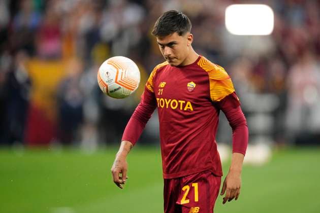 Sevilla FC v AS Roma - UEFA Europa League Final 2022 23 Paulo Dybala second striker of Roma and Argentina warms up prior the UEFA Europa League 2022 23 final match between Sevilla FC and AS Roma at Puskas Arena on May 31, 2023 in Budapest, Hungary. Budapest Hungary  Copyright: xJosexBretonx originalFilename:breton-sevillaf230531_npdEZ.jpg