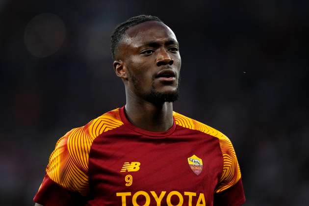 Sevilla FC v AS Roma - UEFA Europa League Final 2022 23 Tammy Abraham centre-forward of Roma and England warms up prior during the UEFA Europa League 2022 23 final match between Sevilla FC and AS Roma at Puskas Arena on May 31, 2023 in Budapest, Hungary. Budapest Hungary  Copyright: xJosexBretonx originalFilename:breton-sevillaf230531_npmRT.jpg