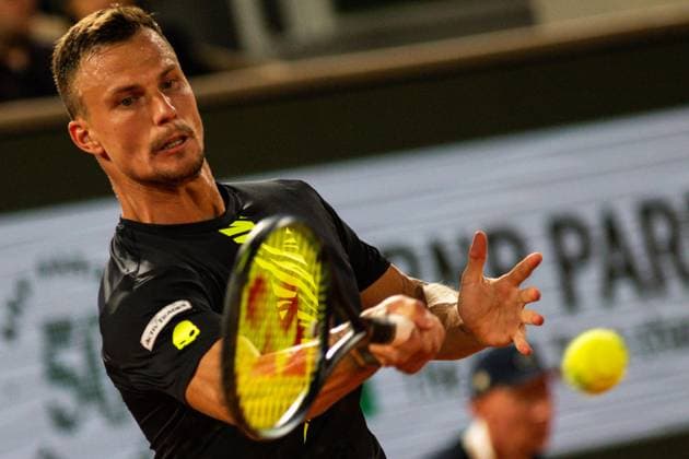 2023 French Open - Day Four Marton FUCSOVICS (HUN) during his match against Novak DJOKOVIC (SER) on Philippe-CHATRIER court in The French Open Roland Garros 2023 tennis tournament day four. Paris France  Copyright: xIbrahimxEzzatx originalFilename:ezzat-notitle230531_npNvB.jpg