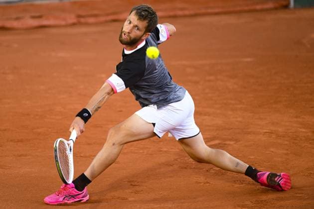 Corentin Moutet (Fra) TENNIS : Roland Garros 2023 - Paris - 31 05 2023 JBAutissier Panoramic 