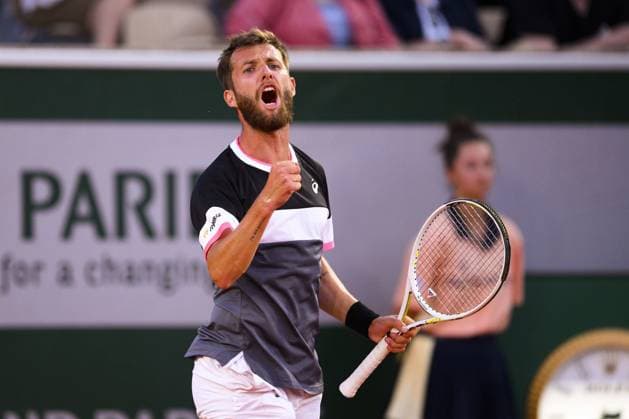 Corentin Moutet (Fra) TENNIS : Roland Garros 2023 - Paris - 31 05 2023 JBAutissier Panoramic 