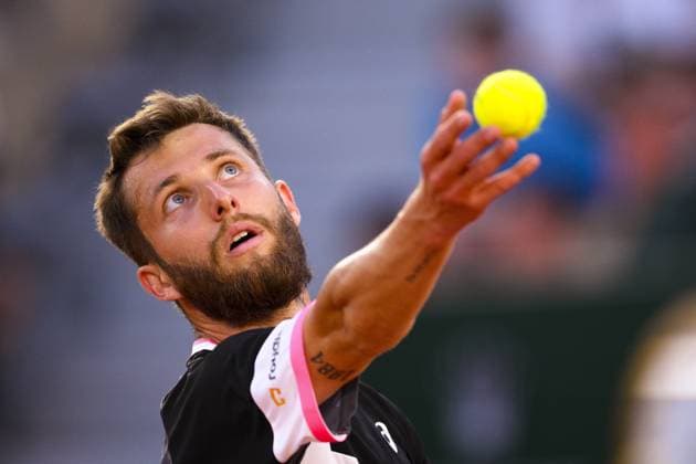 Corentin Moutet (Fra) TENNIS : Roland Garros 2023 - Paris - 31 05 2023 JBAutissier Panoramic 