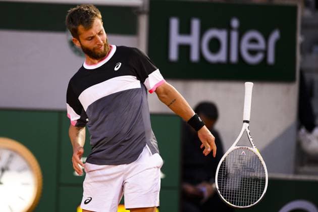 Corentin Moutet (Fra) TENNIS : Roland Garros 2023 - Paris - 31 05 2023 JBAutissier Panoramic 