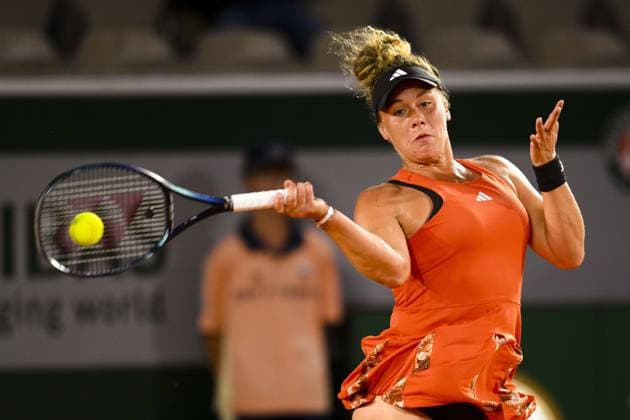 Leolia Jeanjean (Fra) TENNIS : Roland Garros 2023 - Paris - 31 05 2023 JBAutissier Panoramic 
