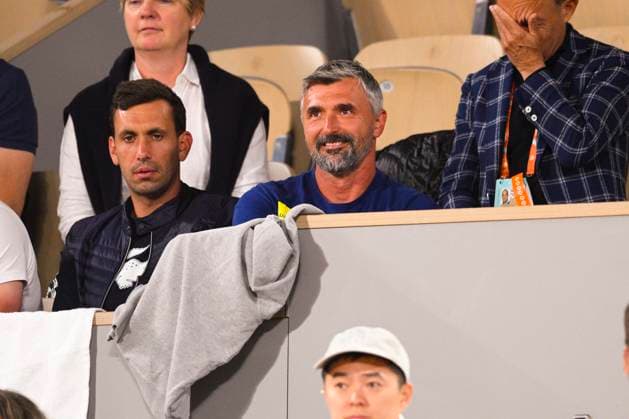 Goran Ivanisevic entraineur de Novak Djokovic (Srb) TENNIS : Roland Garros 2023 - Paris - 31 05 2023 JBAutissier Panoramic 
