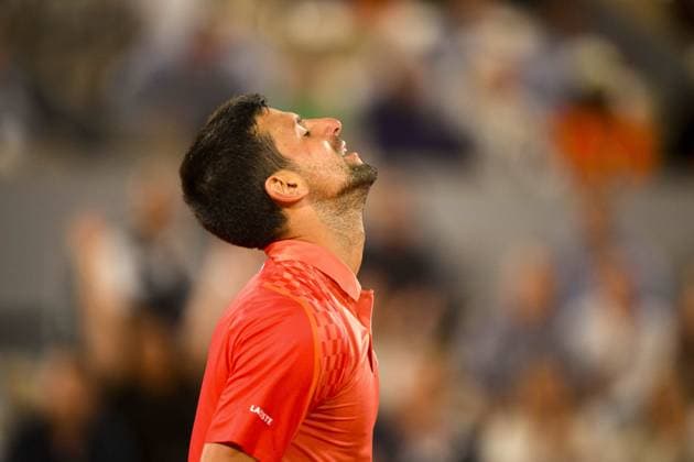 Novak Djokovic (Srb) TENNIS : Roland Garros 2023 - Paris - 31 05 2023 JBAutissier Panoramic 