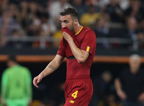 Sevilla v AS Roma, UEFA Europa League Final 2023, Puskas Arena, Budapest, Hungary. - 31st May 2023 Bryan Cristante of Roma looks disappointed & dejected. - Sevilla v AS Roma, UEFA Europa League Final 2023, Puskas Arena, Budapest, Hungary. - 31st May 2023. Budapest Puskas Arena Hungary Copyright: xDanxWeirx CP_UEFA_Europa_League_Final_2023_180