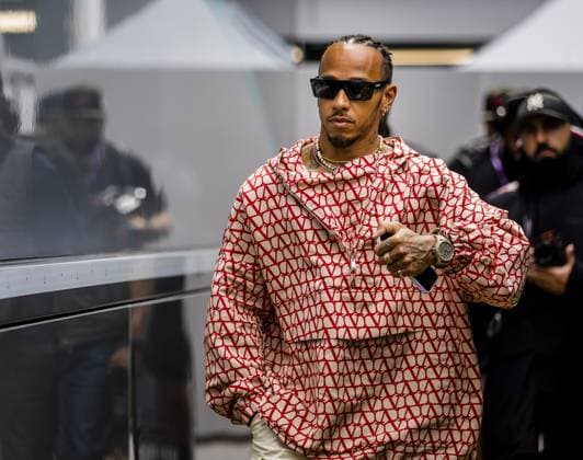 Sport Bilder des Tages BARCELONA - Lewis Hamilton (Mercedes) during the media day leading up to the Spanish Grand Prix. ANP SEM VAN DER WAL F1 Grand Prix of Spain - Previews 2023 xVIxANPxSportx xxANPxIVx 470659446 originalFilename: 470659446.jpg