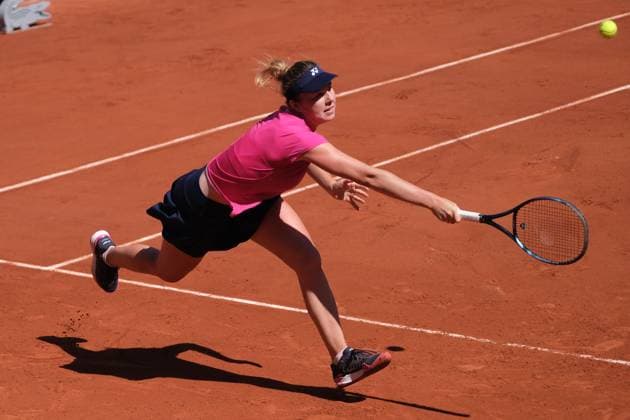 June 1, 2023, Paris, Paris, France: LINDA MOSKOVA of Czech Republic return the ball to ELENA RYBAKINA of Kazakhstan.during the Day 5 of the WomenÃ¢â‚¬â ¢s French Open 2023, Grand Slam tennis womens tournament at the Roland Garros Stadium - Paris France Paris France - ZUMAp119 20230601_zaf_p119_015 Copyright: xPierrexSteveninx