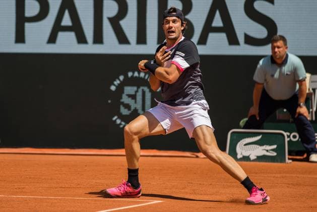 TENNIS - ATP, Tennis Herren French Open 2023 PARIS,FRANCE,01.JUN.23 - TENNIS - ATP World Tour, French Open, Roland Garros, Grand Slam. Image shows Giulio Zeppieri (ITA).  GEPAxpictures