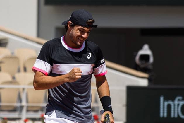 TENNIS - ATP, Tennis Herren French Open 2023 PARIS,FRANCE,01.JUN.23 - TENNIS - ATP World Tour, French Open, Roland Garros, Grand Slam. Image shows Giulio Zeppieri (ITA).  GEPAxpictures