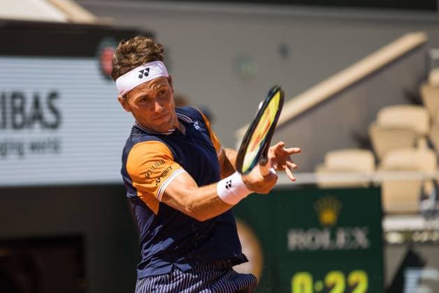 TENNIS - ATP, Tennis Herren French Open 2023 PARIS,FRANCE,01.JUN.23 - TENNIS - ATP World Tour, French Open, Roland Garros, Grand Slam. Image shows Casper Ruud (NOR).  GEPAxpictures