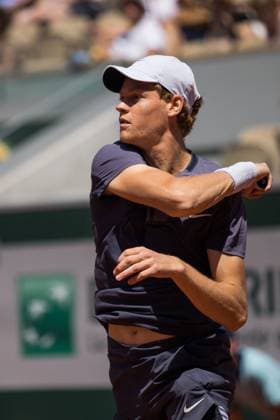 TENNIS - ATP, Tennis Herren French Open 2023 PARIS,FRANCE,01.JUN.23 - TENNIS - ATP World Tour, French Open, Roland Garros, Grand Slam. Image shows Jannick Sinner (ITA).  GEPAxpictures