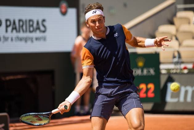 TENNIS - ATP, Tennis Herren French Open 2023 PARIS,FRANCE,01.JUN.23 - TENNIS - ATP World Tour, French Open, Roland Garros, Grand Slam. Image shows Casper Ruud (NOR).  GEPAxpictures