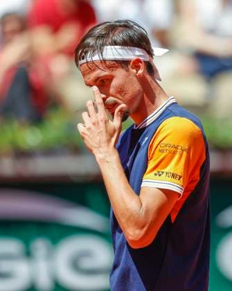 Daniel Altmaier GER reacts angry,anger,disappointed,disappointment,emotion Copyright: xJuergenxHasenkopfx