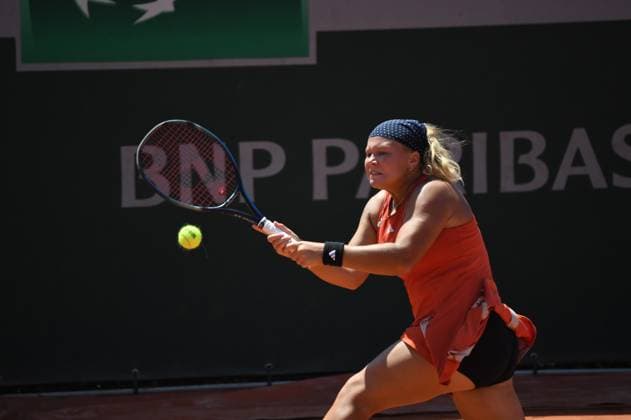 Tennis : Roland Garros 2023 - France - Dania Shnaider - Russie Tennis : Roland Garros 2023 - France - 01 06 23 ChrysleneCaillaud Panoramic 