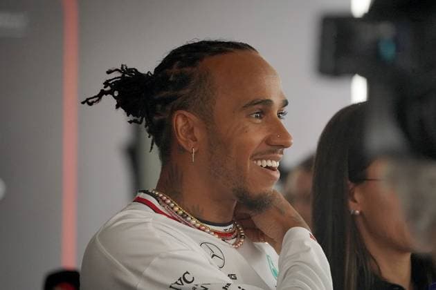 Formula 1 AWS Grand Prix of Spain 2023 01 06 2023, Circuit de Catalunya, Barcelona, Formula 1 AWS Grand Prix of Spain 2023 , in picture Lewis Hamilton GBR , Mercedes AMG Petronas Formula One Team nordphotoxGmbHx xBratic nph00250