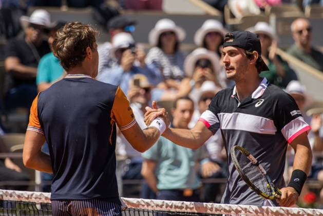 TENNIS - ATP, Tennis Herren French Open 2023 PARIS,FRANCE,01.JUN.23 - TENNIS - ATP World Tour, French Open, Roland Garros, Grand Slam. Image shows Casper Ruud (NOR).  GEPAxpictures xFrancoisxAsal