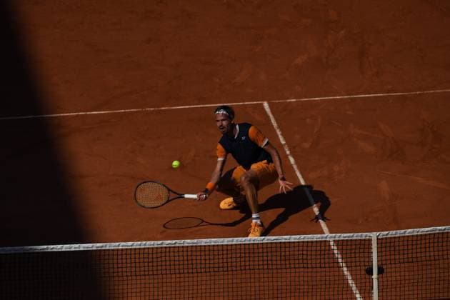 Tennis : Roland Garros 2023 - France - Daniel Altmaier - Allemagne Tennis : Roland Garros 2023 - France - 01 06 23 ChrysleneCaillaud Panoramic 