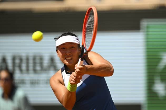 Claire Liu (usa) TENNIS : Roland Garros 2023 - Paris - 01 06 2023 JBAutissier Panoramic 